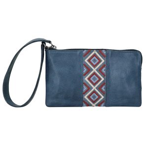 Alternative view of Diamond Leather Wristlet