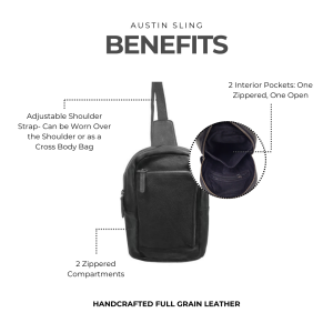 Alternative view of Austin Leather Sling Bag