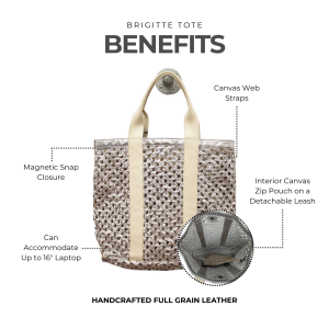 Alternative view of Brigitte Leather Tote Bag