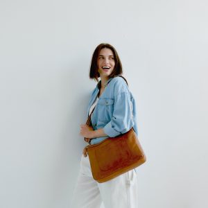 Alternative view of Vista Leather Crossbody Bag